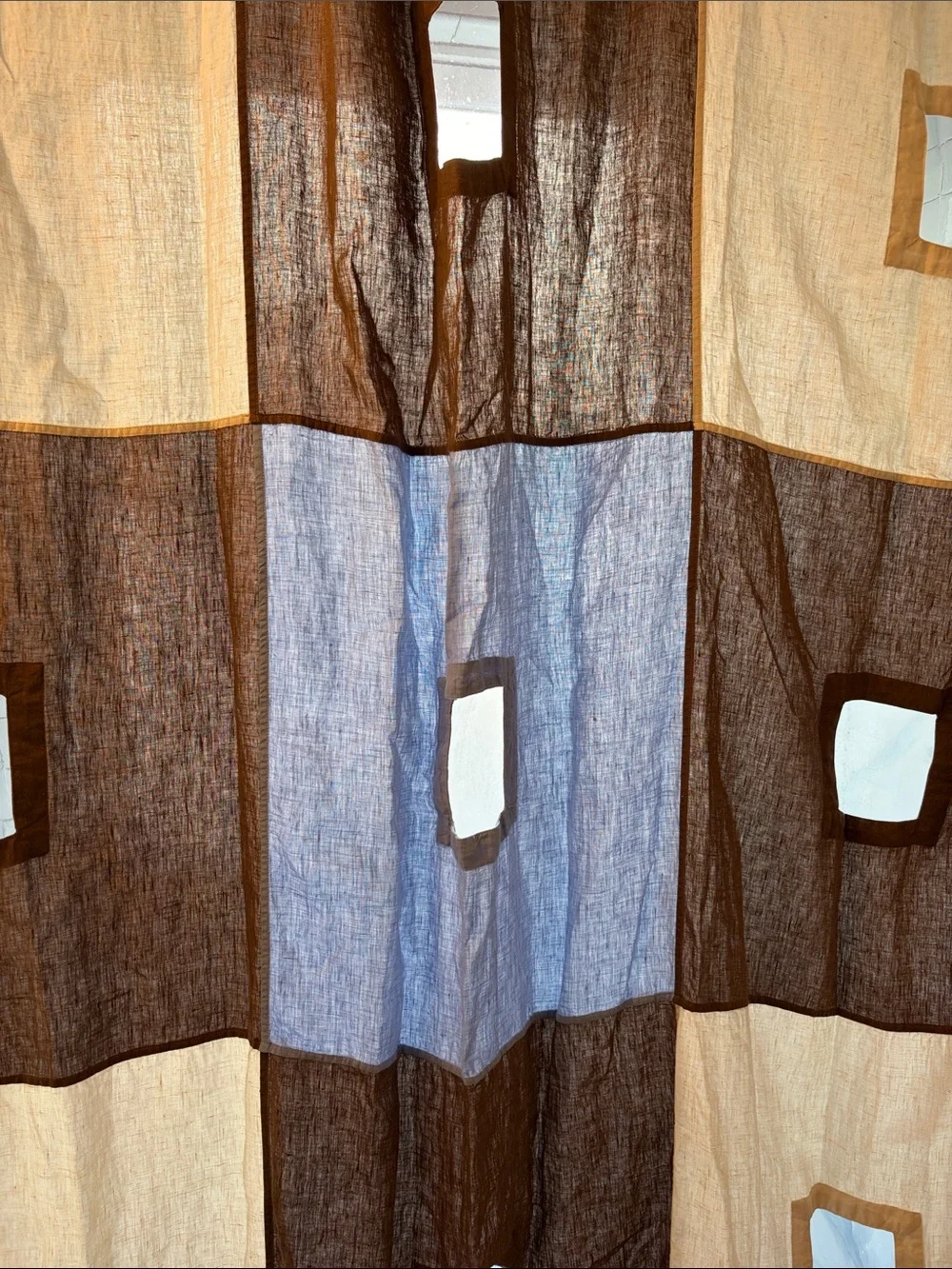 QuietTown linen shower curtain
